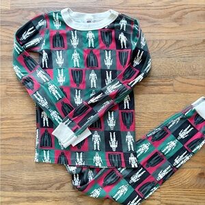 Hanna Andersson Kids Pajama Set - Red, Green, Black